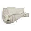 Dior Men Saddle Bag Beige Dior Gravity Outline Leather and Beige Grained Calfskin