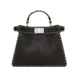 Fendi Women Peekaboo Iseeu Small Black Selleria Bag