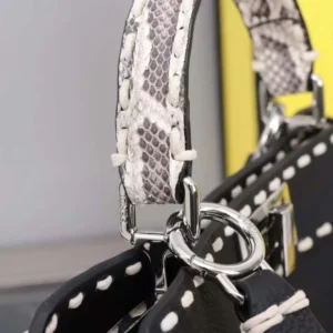 Fendi Women Peekaboo Iseeu Small Black Selleria Bag