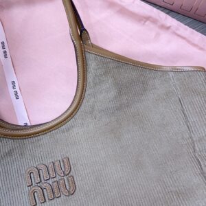 Miu Miu Women IVY Corduroy Shopping Bag 5BG2862F81
