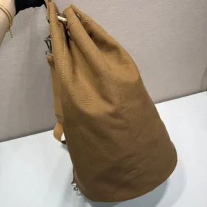 Prada Unisex Canvas Drawstring Duffle Bag-Brown 2VY0112CYA
