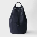 Prada Unisex Canvas Drawstring Duffle Bag-Navy 2VY0112CYA