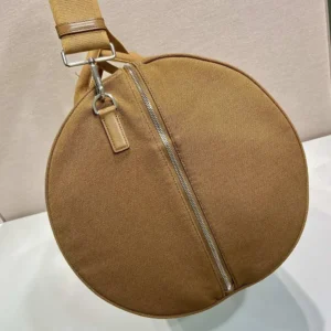 Prada Unisex Canvas Duffle Bag-Brown 2VC051