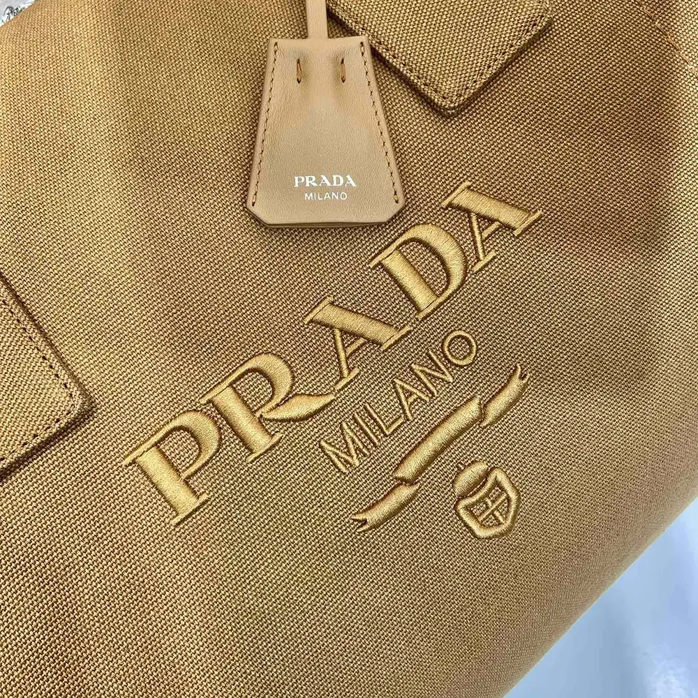 Prada Unisex Canvas Duffle Bag-Brown 2VC051 9 Prada Unisex Canvas Duffle Bag-Brown 2VC051