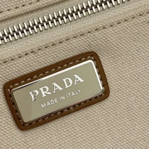 Prada Unisex Canvas Duffle Bag-White 2VC051