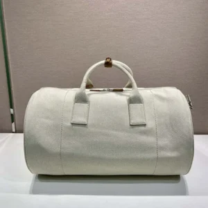 Prada Unisex Canvas Duffle Bag-White 2VC051