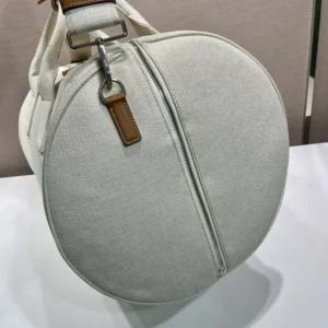 Prada Unisex Canvas Duffle Bag-White 2VC051
