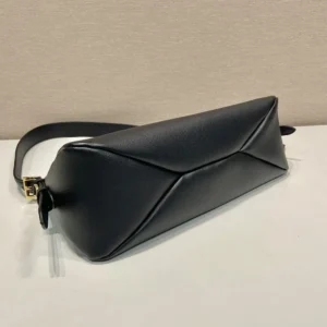 Prada Women Aimée Medium Leather Shoulder Bag-Black 1BC229