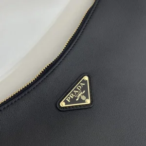 Prada Women Aimée Medium Leather Shoulder Bag-Black 1BC229