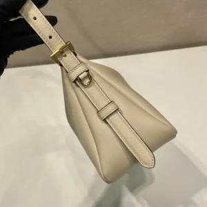 Prada Women Aimée Medium Leather Shoulder Bag-Sandy 1BC229