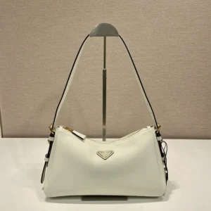 Prada Women Aimée Medium Leather Shoulder Bag-White 1BC229