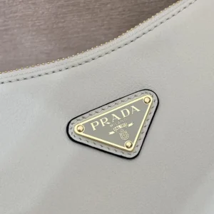 Prada Women Aimée Medium Leather Shoulder Bag-White 1BC229
