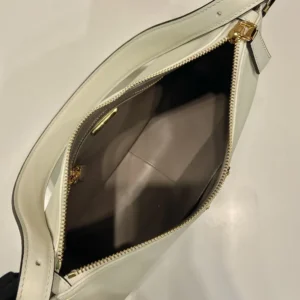 Prada Women Aimée Medium Leather Shoulder Bag-White 1BC229