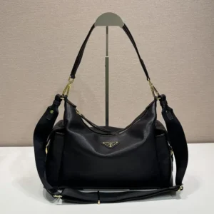 Prada Women Explore Large Nappa Leather Bag-Black