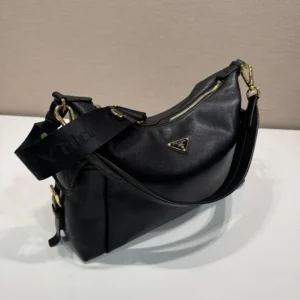 Prada Women Explore Large Nappa Leather Bag-Black