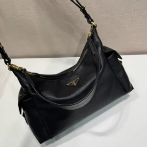 Prada Women Explore Large Nappa Leather Bag-Black