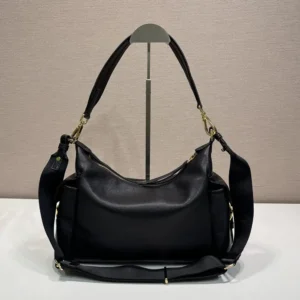 Prada Women Explore Large Nappa Leather Bag-Black