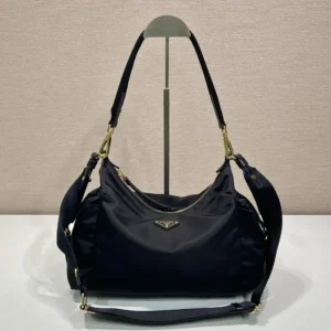 Prada Women Explore Large Re-Nylon And Leather Bag-Black 1BC264RDLN