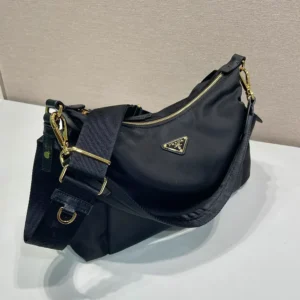Prada Women Explore Large Re-Nylon And Leather Bag-Black 1BC264RDLN