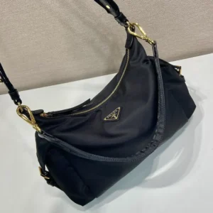 Prada Women Explore Large Re-Nylon And Leather Bag-Black 1BC264RDLN