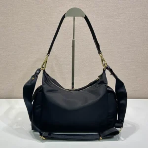 Prada Women Explore Large Re-Nylon And Leather Bag-Black 1BC264RDLN