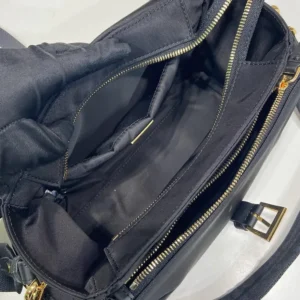 Prada Women Explore Large Re-Nylon Shoulder Bag With Flap-Black 1BD391