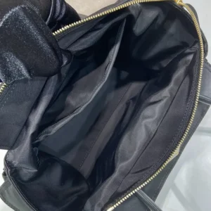 Prada Women Explore Medium Re-Nylon And Leather Tote Bag-Black