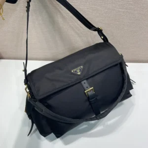 Prada Women Explore Medium Re-Nylon Shoulder Bag With Flap 1BD394