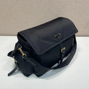 Prada Women Explore Medium Re-Nylon Shoulder Bag With Flap 1BD394