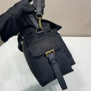 Prada Women Explore Medium Re-Nylon Shoulder Bag With Flap 1BD394