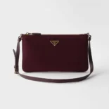 Prada Women Re-Nylon Pouch Enameled Metal Triangle Logo 1NE545