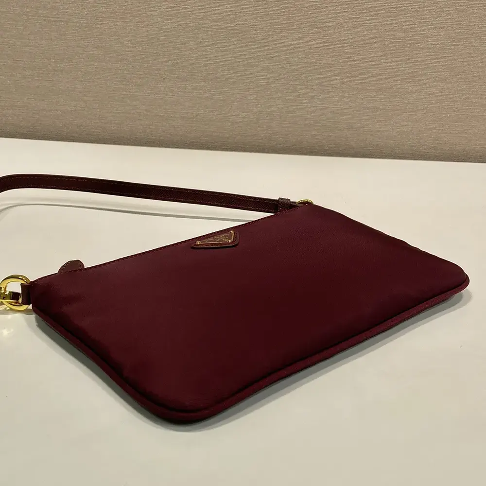 Prada Women Re-Nylon Pouch Enameled Metal Triangle Logo 1NE545 7 Prada Women Re-Nylon Pouch Enameled Metal Triangle Logo 1NE545