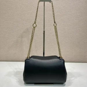 Prada Women Tumulte Small Nappa Leather Bag-Black 1BD395
