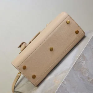 Saint Laurent YSL Women Baby Sac De Jour In Supple Grained Leather-Beige