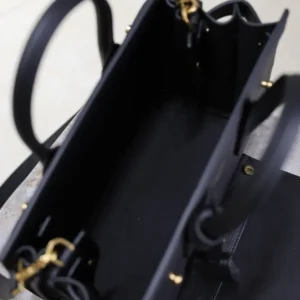 Saint Laurent YSL Women Baby Sac De Jour In Supple Grained Leather-Black