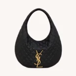Saint Laurent YSL Women Icare Hobo In Quilted Nappa-Black 858160A