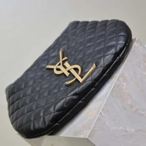 Saint Laurent YSL Women Icare Hobo In Quilted Nappa-Black 858160A