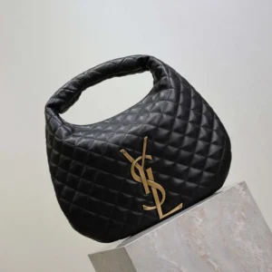 Saint Laurent YSL Women Icare Hobo In Quilted Nappa-Black 858160A