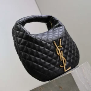 Saint Laurent YSL Women Icare Hobo In Quilted Nappa-Black 858160A