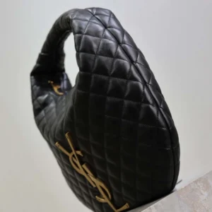 Saint Laurent YSL Women Icare Hobo In Quilted Nappa-Black 858160A