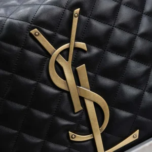 Saint Laurent YSL Women Icare Hobo In Quilted Nappa-Black 858160A