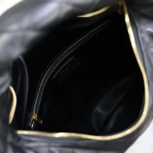 Saint Laurent YSL Women Icare Hobo In Quilted Nappa-Black 858160A