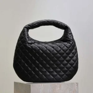 Saint Laurent YSL Women Icare Hobo In Quilted Nappa-Black 858160A
