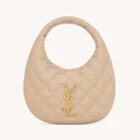 Saint Laurent YSL Women Icarino In Quilted Nappa-Beige