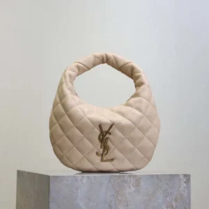 Saint Laurent YSL Women Icarino In Quilted Nappa-Beige