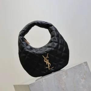 Saint Laurent YSL Women Icarino In Quilted Nappa-Black