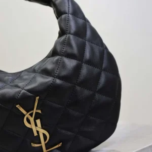 Saint Laurent YSL Women Icarino In Quilted Nappa-Black