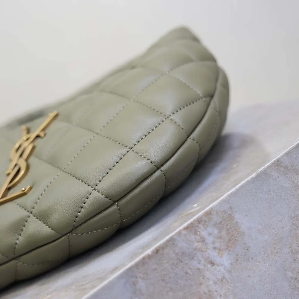 Saint Laurent YSL Women Icarino In Quilted Nappa-Dark Green 8 Saint Laurent YSL Women Icarino In Quilted Nappa-Dark Green