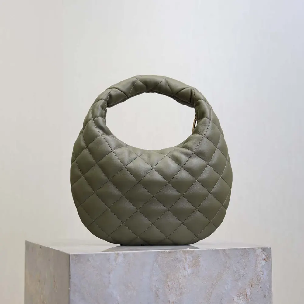 Saint Laurent YSL Women Icarino In Quilted Nappa-Dark Green 3 Saint Laurent YSL Women Icarino In Quilted Nappa-Dark Green
