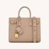 Saint Laurent YSL Women Nano Sac De Jour In Supple Grained Leather-Beige